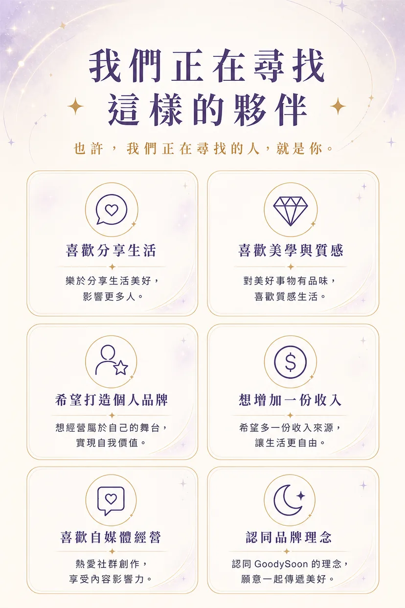 我們正在尋找這樣的夥伴
